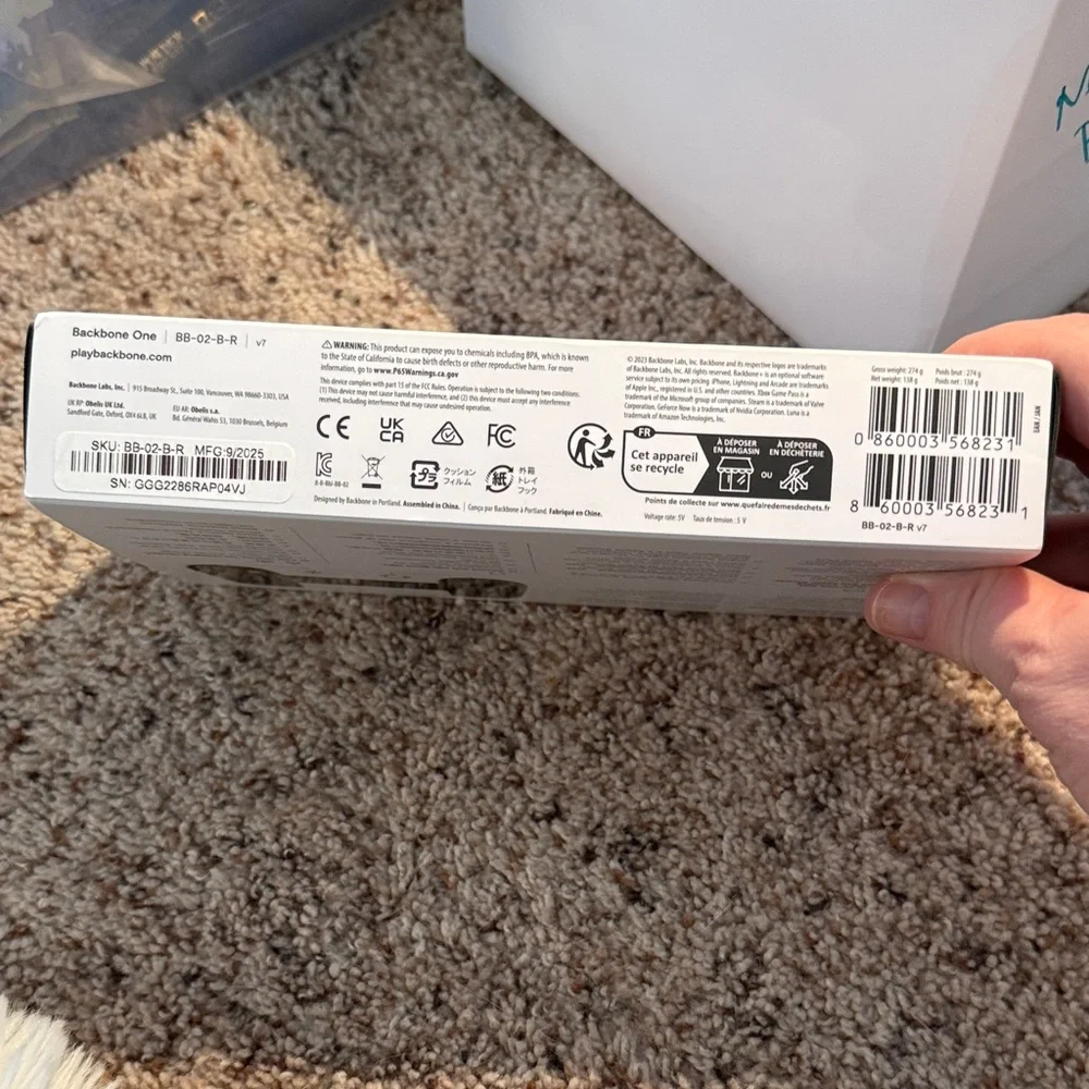 Backbone Gaming Controller for iPhone-lightening cable connection-NEW IN BOX